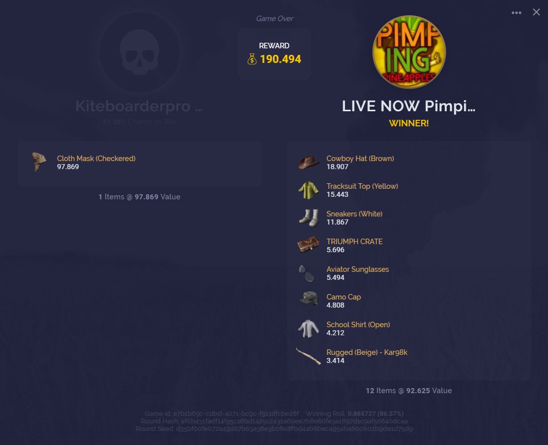 PUBGClash's tweet photo. Another big clash! Congratulations to Pimping on the win! 😎https://t.co/sFSVwz3wa8 https://t.co/uDLQmH05N1