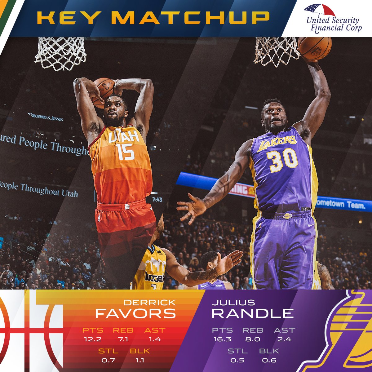 🗝️: Favors vs. Randle   Tipoff: 7PM MT  #TakeNote https://t.co/GZUoUT1IPG