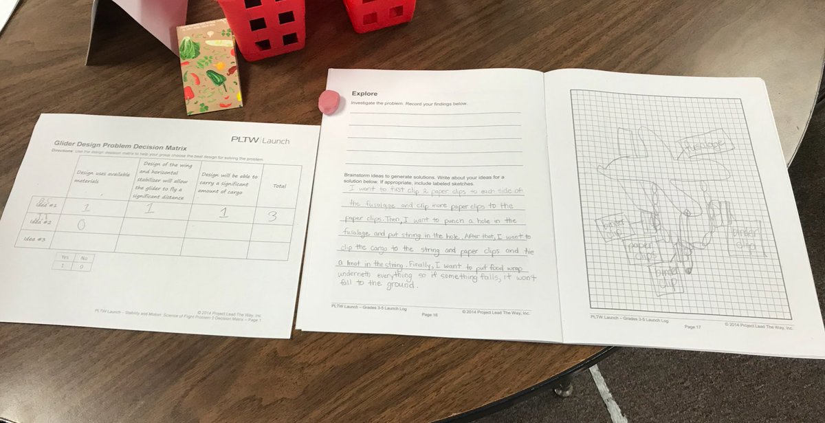 KPESstars's tweet image. Third graders in Mrs. Davis’s class explored ideas on how to deliver cargo using a glider, then decided on an idea using the Decision Matrix and began building models!! #pltwlaunch #scienceofflight @TempleISD @texaspltw @PLTWorg @maribet38058796