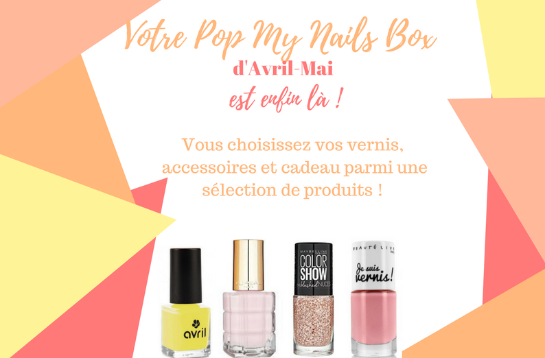PopMyNails_'s tweet photo. La #PopMyNailsBox d'avril-mai est enfin disponible ! Vous choisissez vos vernis, accessoires et cadeau ! A vous les manucures on fleek ! #nails #ongles #manucure #beaute #beauty #vernis #vernisaongles #nailistas #nailista
https://t.co/CENlGOeNh3 https://t.co/7EGAumjQnS
