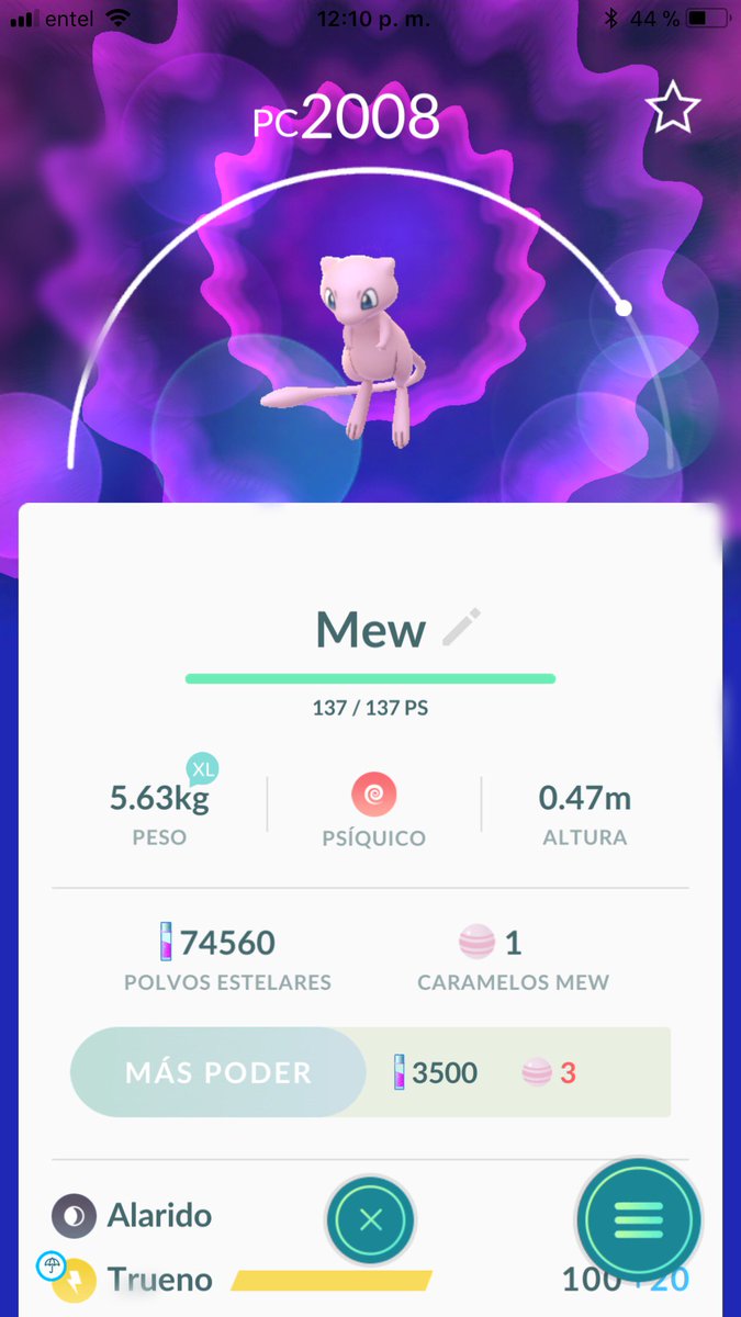 تويتر Pokemon Go Hub Es على تويتر Un Descubrimiento Singular 8 8 Captura A Mew 4000px Recompensas Polvo Estelares X10000 Superincubadora X1 Caramelos Mew X20