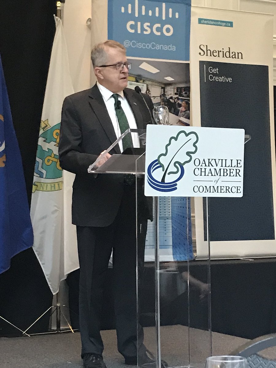 LyonsFaye's tweet photo. @OakvilleMayor speaking to @OakvilleChamber on Town economic update https://t.co/FCvtyDrlyF
