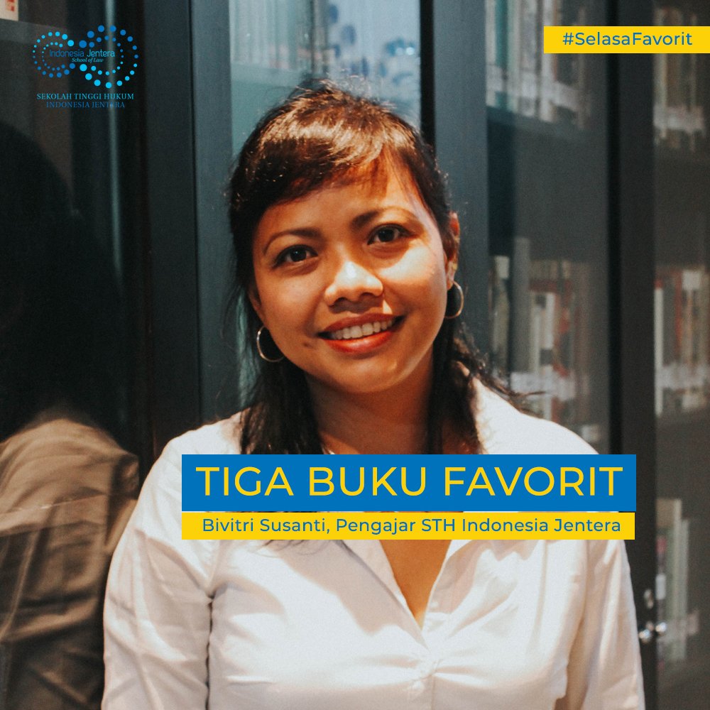 Pengajar kami, Bivitri Susanti, membagikan buku-buku favoritnya. Buku-buku ini banyak menginspirasi Mba Bibip, begitu ia biasa disapa, bahkan sejak ia mahasiswa.

Apa saja bukunya? bit.ly/2EgdDTQ