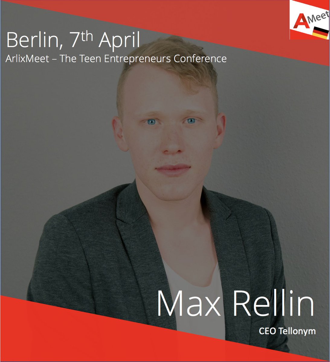 Max Rellin, CEO of hit app @Tellonym will be speaking at our conference on Saturday! Get your tickets: eventbrite.co.uk/e/teen-entrepr… 

#TeenEntrepreneur #Jungunternehmer #TeenagerUnternehmer
