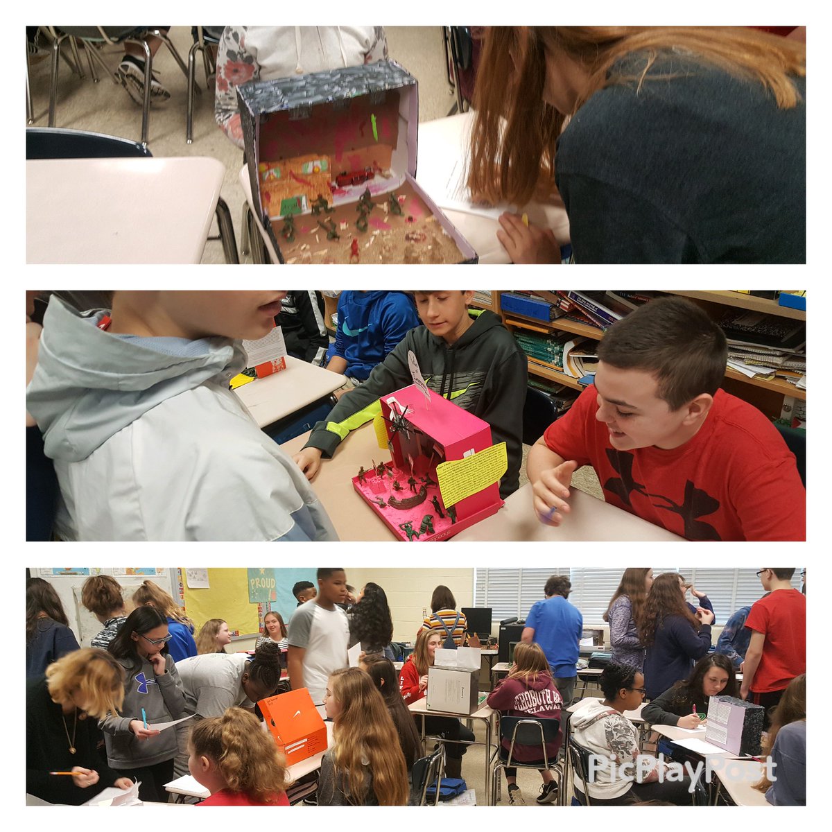 delmendorf's tweet image. Amazing work in the new #MakerStudio Students created museums to describe various Middle East wars.  #CMSmakes #bcpsmakes @Ajaff1 @Mr_TaylorDungey