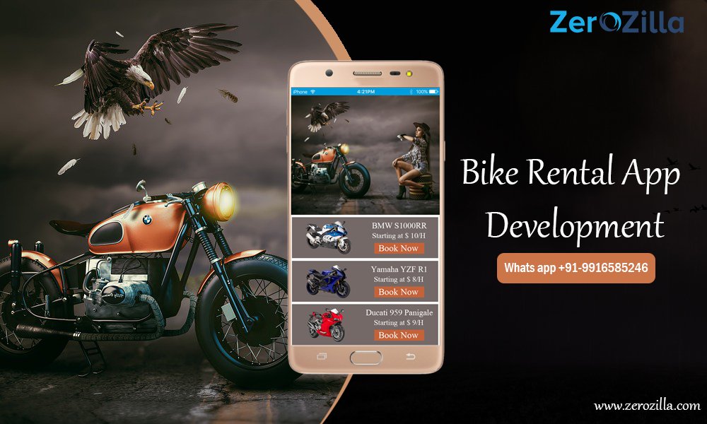 Zerozilla_com's tweet image. Avail our custom app design services! Get a stunning Bike Rental app for expanding your business! Android or iPhone app! Hurry! Book today! For More Updates, Visit: zerozilla.com Or Give us a call: +91-9916585246

#BikeRentalapp #BikeBookingapp #HireAndroidDeveloper