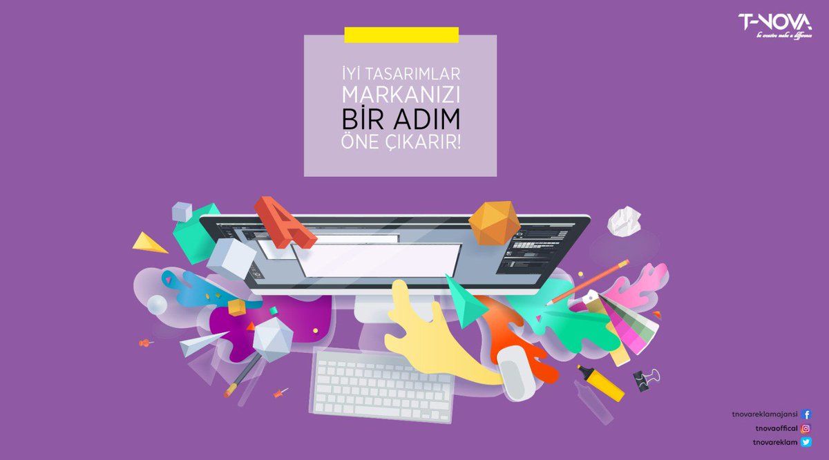 İyi tasarımlar markanızı bir adım öne çıkarır!
Daha fazlası için tnova.com.tr 

#tnova #reklam #reklamajansı #digital #media #marketing #digitalmarketing #graphic #graphicdesign