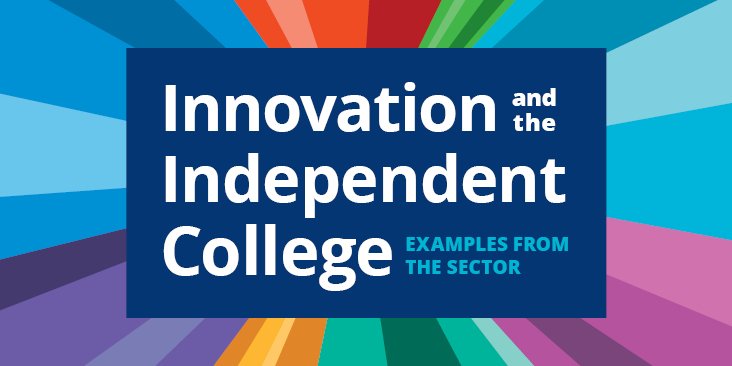 CICNewsfeed's tweet photo. New @CICnotes report, "Innovation and the Independent College: Examples from the Sector," reflects creative strategies, practices and programs that can serve as a practical resource for academic leaders to implement change on campuses. Available now at https://t.co/FYA1yedqGu … https://t.co/jxFDlHF0Cf