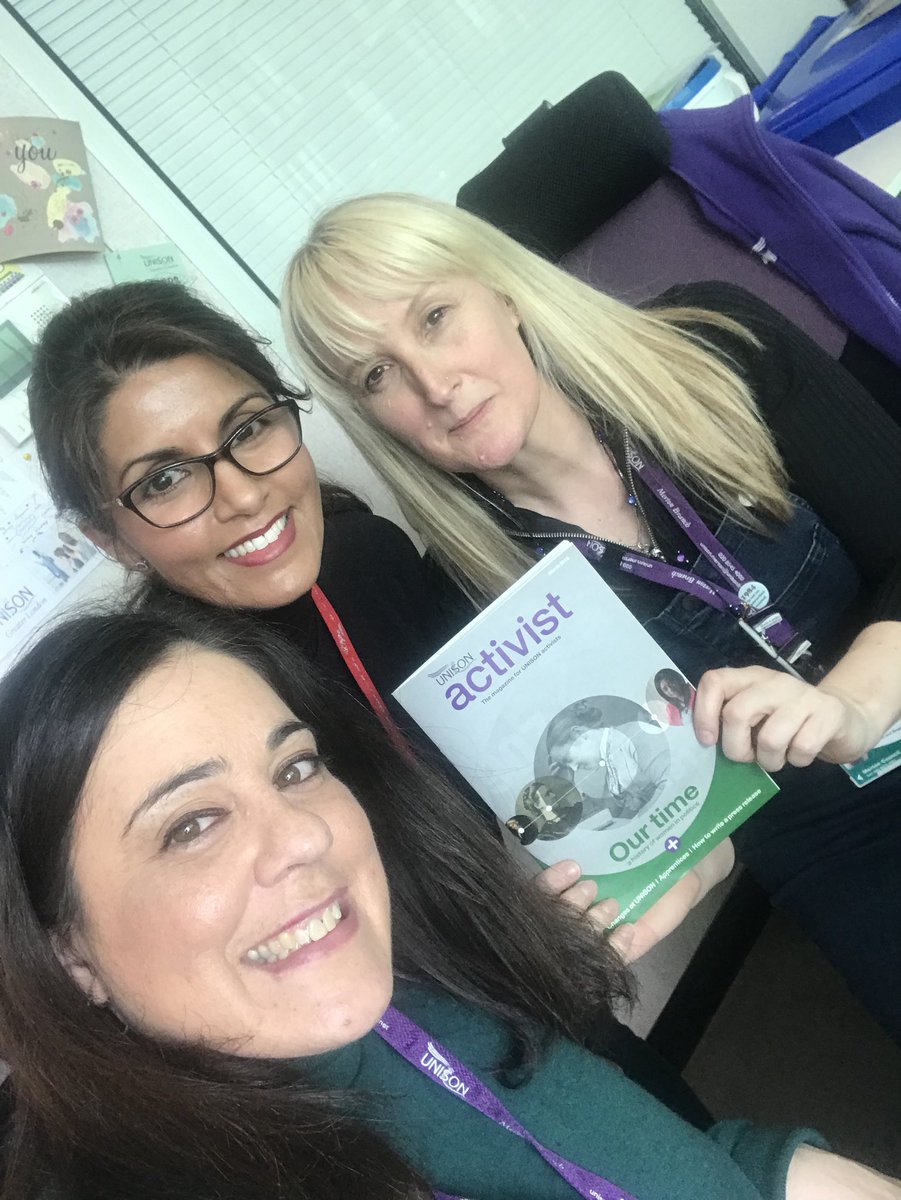 Peray, Rizwana &amp; Natalie in the Merton Unison office on #LoveAMuslimDay we stand in solidarity with the Muslim community on what the far right originally labelled #PunishAMuslimDay we won’t be divided.