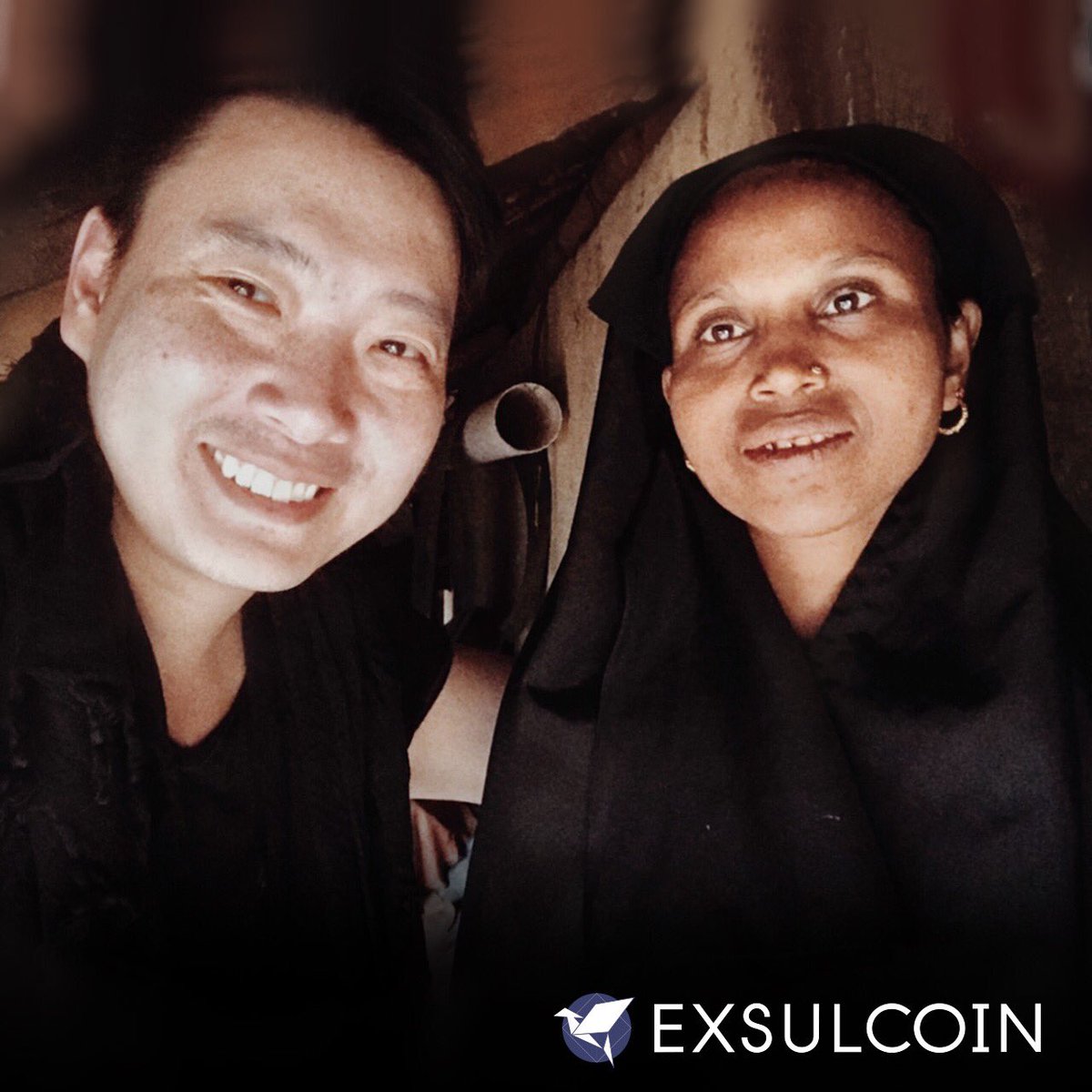 ExsulCoin's tweet photo. ExsulCoin's CEO, James Song, teaching women in the Kutupalong Refugee Camp in Bangladesh skills in business. #rohingya #refugee #exsulcoin https://t.co/I0OSXnQVjr