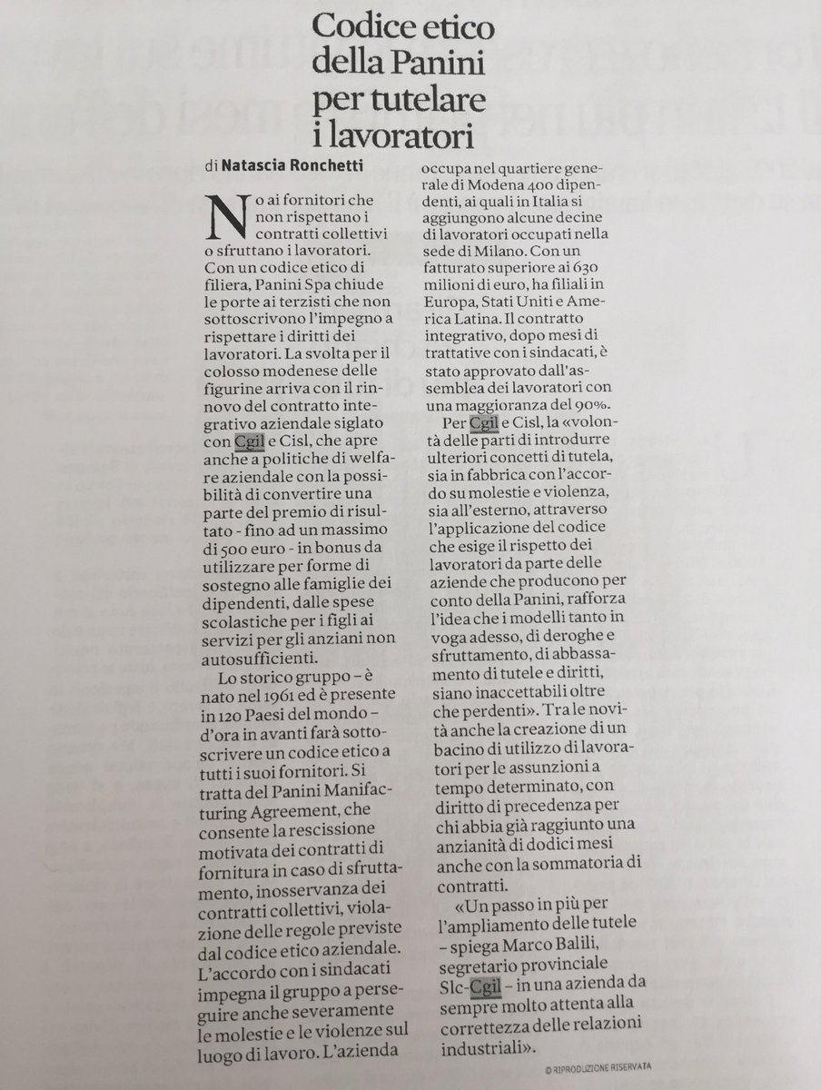 giorgiaderrico's tweet photo. Avrei voluto ringraziare @figurinepanini perché il cinquenne di casa ha imparato a leggere sfogliando infinite volte l'album dei calciatori. Poi leggo questo su il @sole24ore e penso serva proprio congratularsi #scelte #codicetico #Panini https://t.co/DV67XfzggA