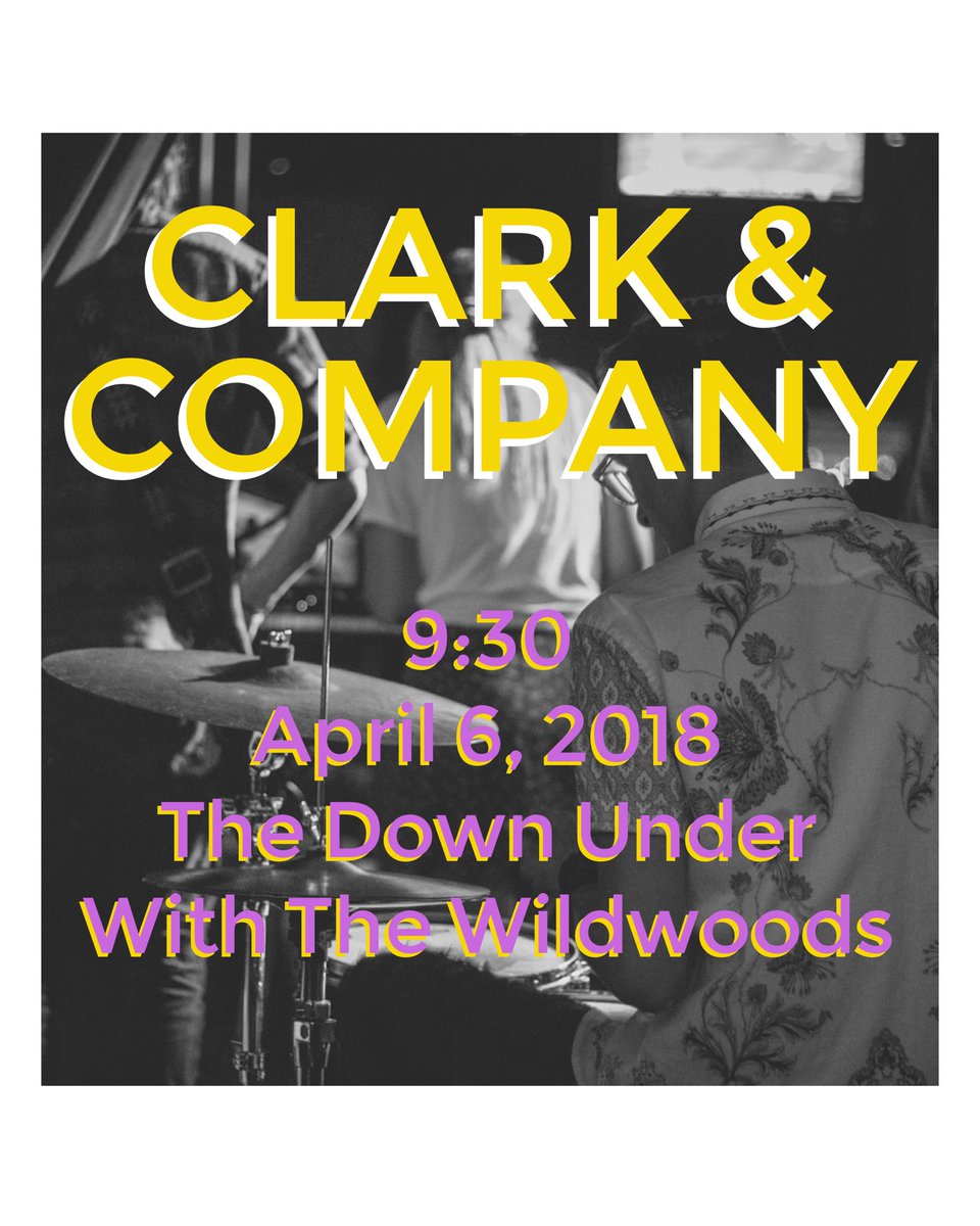 ClarkandComp's tweet photo. First show in awhile this Friday! First show that we're all 21 😎😎don't miss it!! https://t.co/60Bkh1VXRK