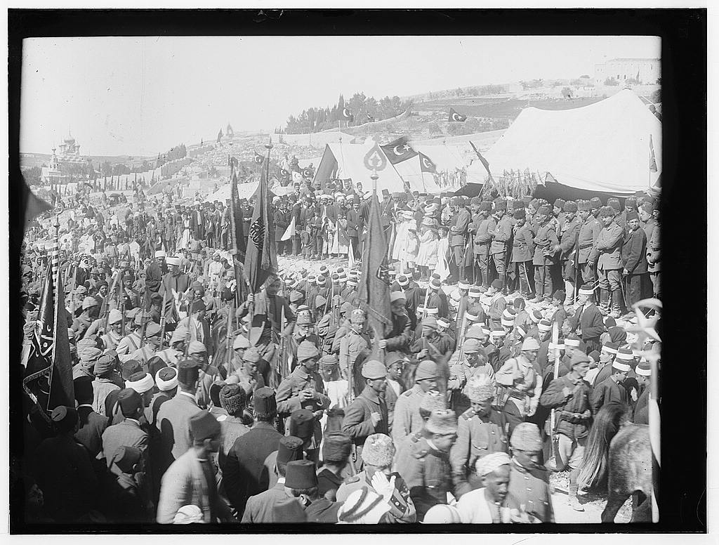 Finials and flagpoles in the Nabi Musa procession and festivalPhotos from Matson Collection via  @librarycongress: 1917, 1918, and 1937 http://www.loc.gov/pictures/search/?q=nebi+musa
