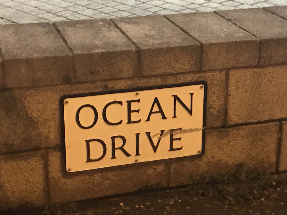 Surprisingly, Ocean Drive on the North Sea in Leith is not as sunny or glamorous as the Ocean Drive in Miami Beach.