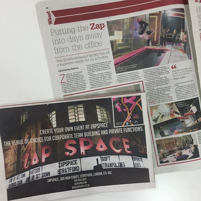 ReachTheWharf's tweet photo. Create your own event at ZapSpace @zapspaceldn 🎭🎉🗞#trampoline #zapspacetrampolinepark #zapspace #canarywharf #fun #teambuilding #venue #canarywharflondon #thewharfnewspaper #stratford https://t.co/Ae7DDs2GaZ https://t.co/W1LQC2kueo