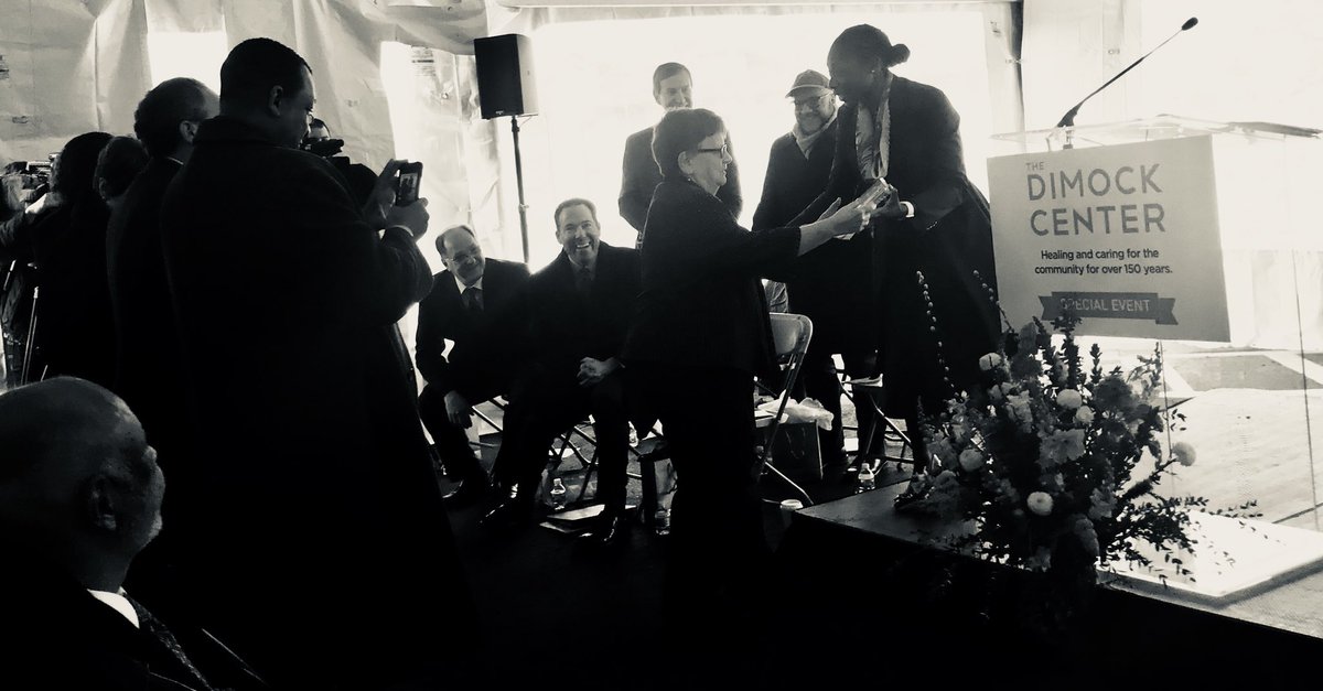 replizmalia's tweet photo. Humbled and honored to receive the Dimock Champion Award during @TheDimockCenter Annual Meeting and Dr. Lucy Seward Center for Acute Treatment Services Ribbon Cutting Ceremony. @BIDMChealth @easternbank @YawkeyFdns @MassEOHED @BayStateBanner https://t.co/AkkdrsVHqY
