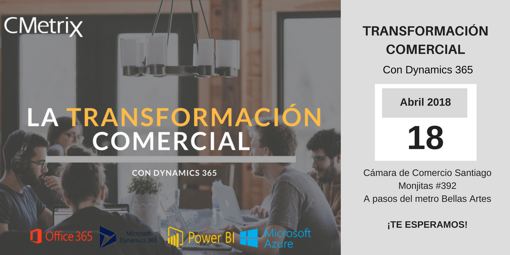 CMetrix's tweet photo. Descubre la Transformación Comercial con Dynamics 365 y convierte a tu equipo en los Mejores Vendedores. 
Inscríbete y participa en el siguiente link: https://t.co/5vo91R4nbp o envía un correo a marketing@cmetrix.la

¡Te esperamos! 
@CMetrix https://t.co/U2K2PFMW1n