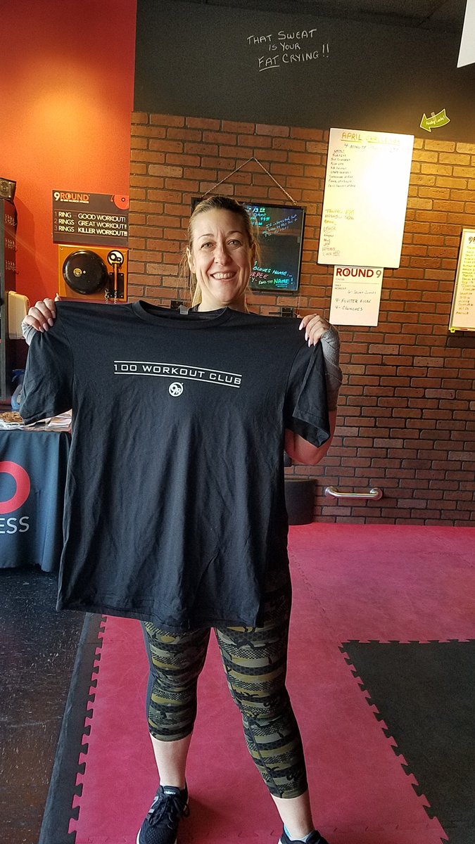 9RoundJax's tweet photo. Congrats to Tanya for completing her 100th Workout @ 9Round Beach Blvd https://t.co/pLBkPTCa9S