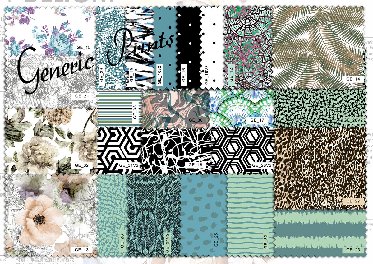 simplex_knit's tweet image. A little treat for you all this Tuesday afternoon - our BRAND NEW seasonal print boards for sublimation printing! #backtowork #lingerie #fabric #SS19