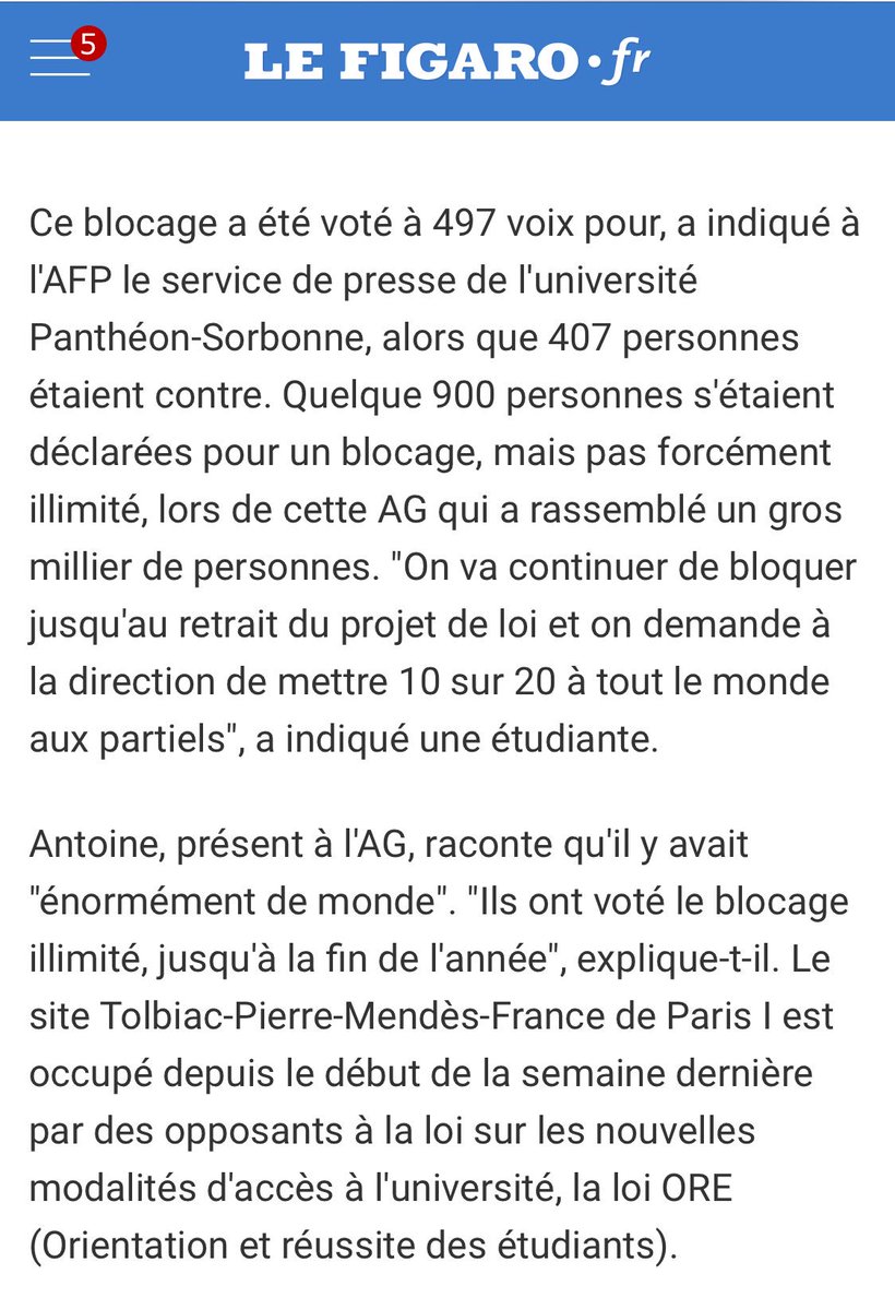 Les étudiants font grève jusqu'à l'été et exigent que tout le monde ait 10/20 aux examens. Après on s'étonne que les bons étudiants privilégient les grandes écoles où les facs étrangères aux facs poubelles françaises. 😡 C’est triste pour les gamins motivés 😰