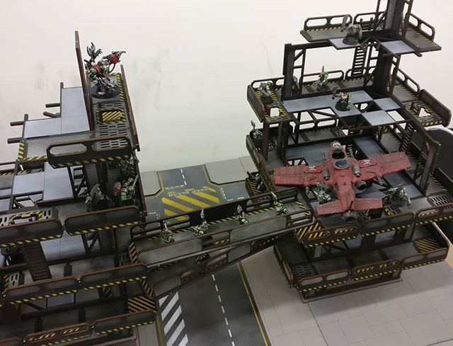 LaserTerrainCo's tweet photo. So this is our 2 towers set! #LaserTerrain #orks40k #necromunda #necromundaterrain #shadowwararmageddon #infinitythegame #warhammer40k https://t.co/nHBbfggO8b https://t.co/HBbyUxQ6EH