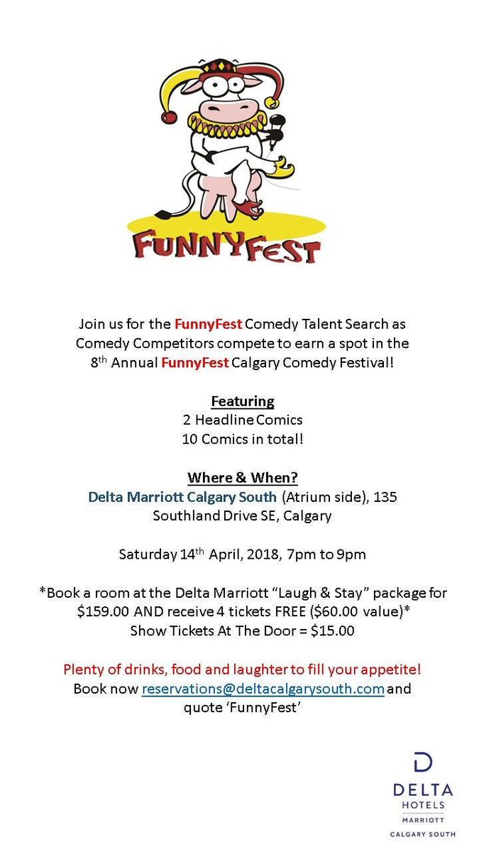 Join us for FuunyFest! #Calgary #StandupComedy