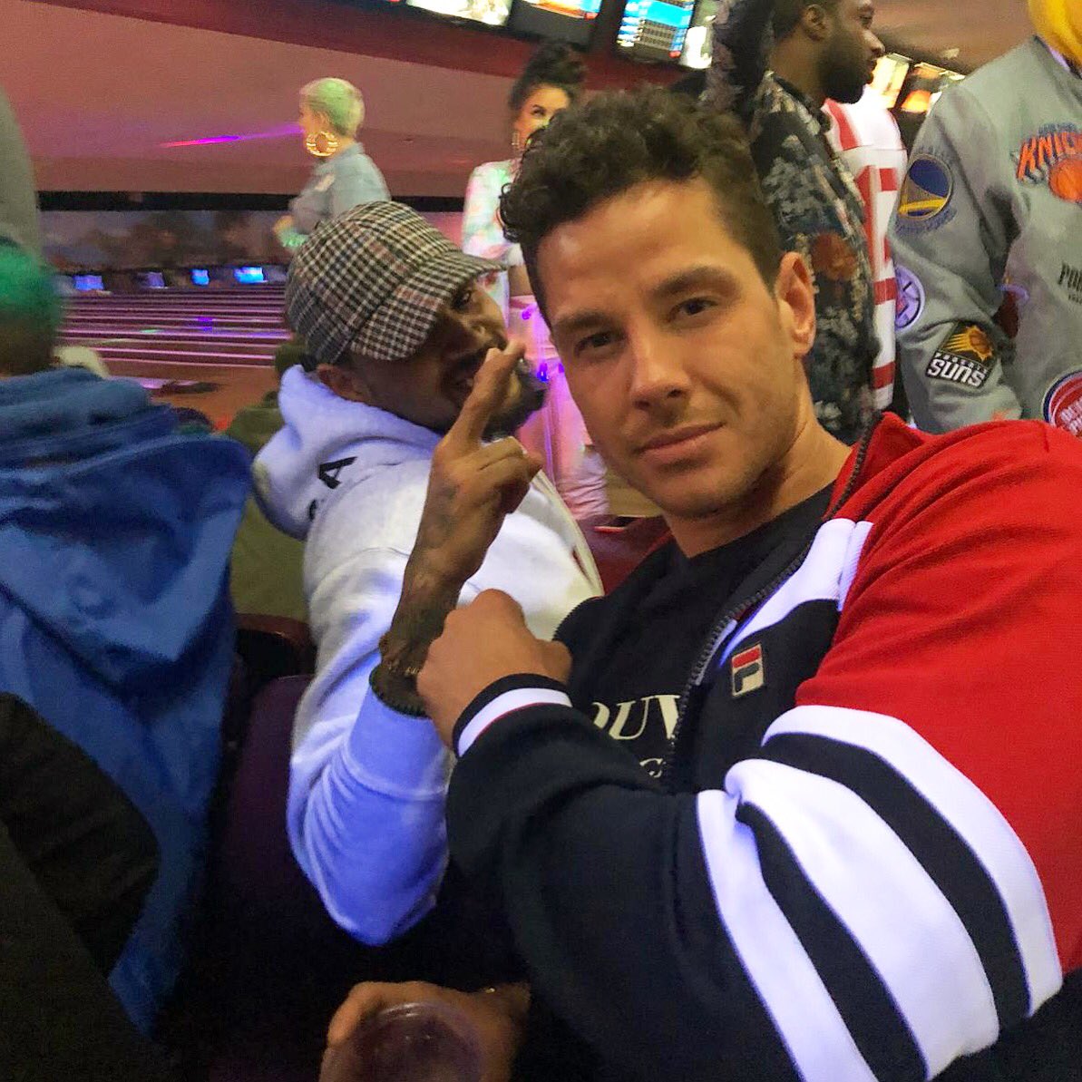 scottyspecial's tweet photo. Bowling with the boys last night in LA ! Chris Breezy and French Montana end up joining us! Life is a mad ting 😂🙌 https://t.co/Es8q8IONg2