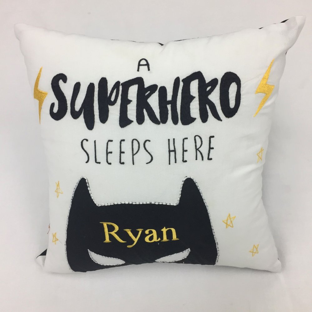Croutique's tweet photo. BAM BAM POW! A superhero cushion is what your little one needs to wake up on! 🌠😴
Order yours now 💥 >> https://t.co/Jsq7NYRk47 https://t.co/OAFihBIRBf