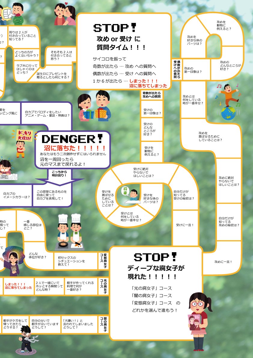 腐注意 腐女子向け 腐女子すごろく の作り込みが半端ない 話題の画像プラス 腐注意 腐女子向け 腐女子すごろく の作り込みが半端ない 話題の画像プラス