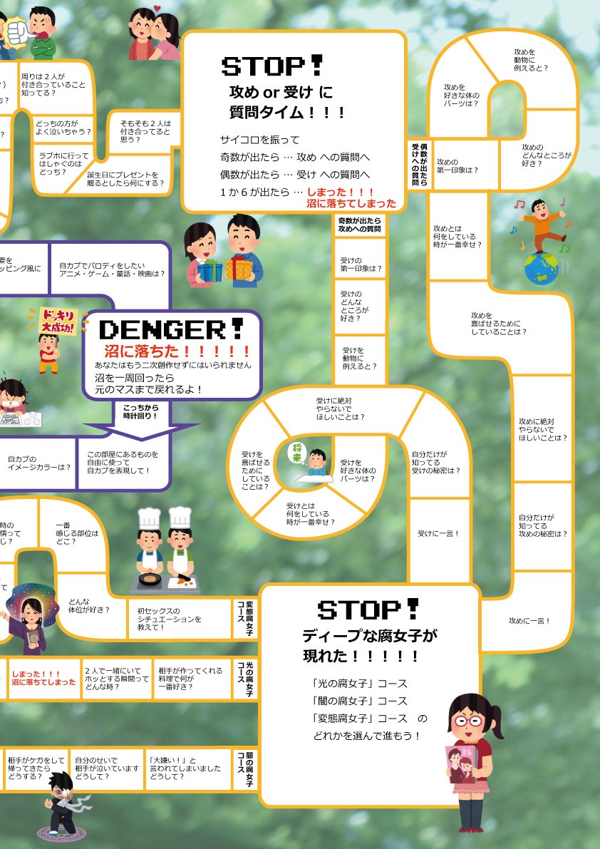 腐注意 腐女子向け 腐女子すごろく の作り込みが半端ない 話題の画像プラス