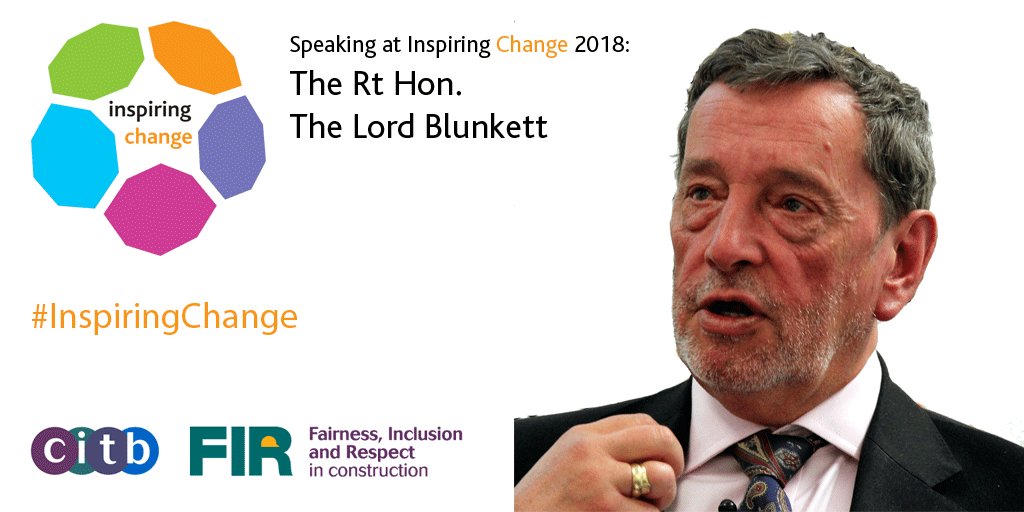 ICAwards2022's tweet photo. We are delighted to announce that this year's Inspiring Change Conference & Awards keynote speaker will be The Rt Hon The Lord Blunkett, who will also present the awards. Haven't entered yet? Click here: https://t.co/A6HK6YynOB #InspiringChange @FIR4us @CITB_UK https://t.co/IRCaoj1bnY
