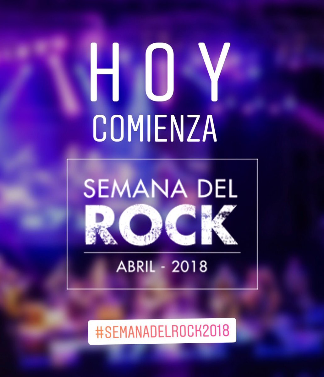 ¿Estás listo para todo lo que se viene esta semana? Arranca #SemanaDelRock2018
