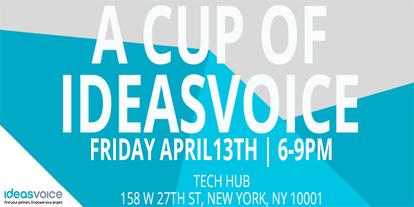 ideasvoice's tweet photo. Thanks to our sponsors to make our event #CUPOFIDEASVOICE happen for #startup #entrepreneur #investor #confounder April 13th in NYC @RooneyNimmo @BusModInc @geri_kirilova @LaconiaCapital @BobKnorpp @TechHubNYC @soylent https://t.co/D75C5VaimM https://t.co/KyMLci8mYF