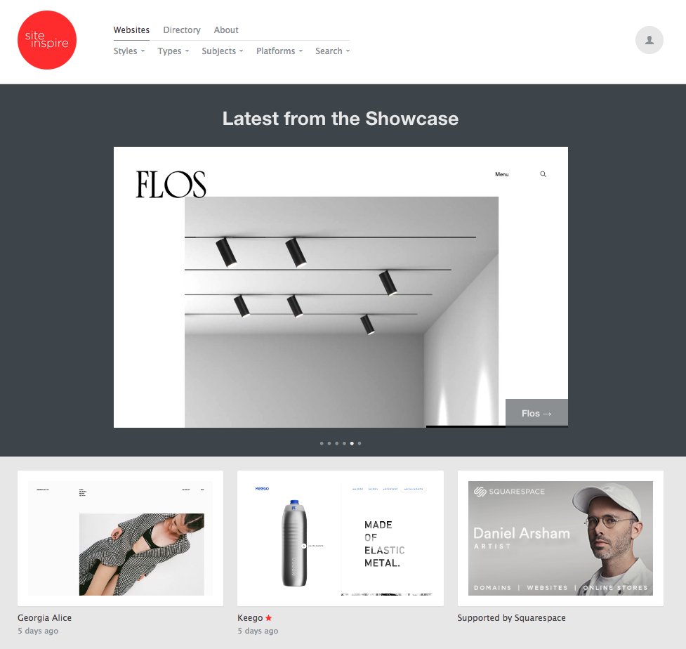 Conoscete <a href="/siteinspire/">Siteinspire</a>, il sito che ogni giorno pubblica i migliori lavori per il web come esempi emozionanti di #visual design?
Noi da alcuni giorni siamo presenti nella loro homepage grazie al lavoro realizzato per <a href="/Flos/">flos</a>.
Vale la pena dare uno sguardo!

siteinspire.com