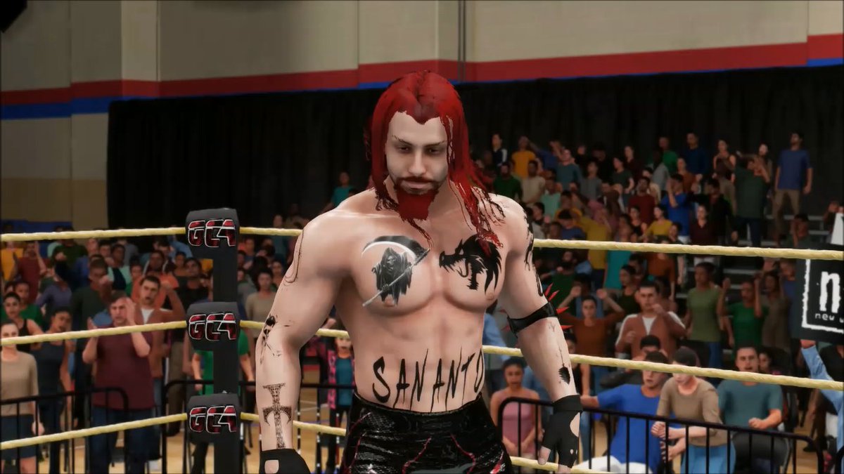 GCAWRESTLING2K's tweet photo. Kicking off #GCARoulette yesterday, the wheel chose @r3dd210 and #MANEAK to face off inside of the squared circle. After a back and forth Extreme Rules match, the realm survivor, #R3DD managed to pick up the victory! #GCAWrestleVerse #WWE2K18 #GiveCAWCreatorsAChance #YouTube https://t.co/QtH9gzLWfc