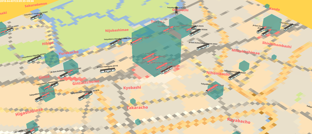 webtrainmap's tweet image. 東京駅周辺の現在の様子をお届けします。
train.utautattaro.com 

#ウェブゲージ