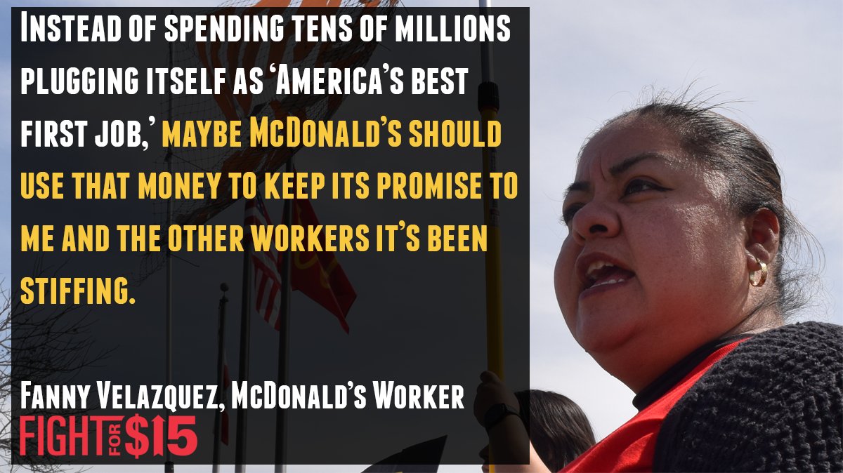 FightForAUnion's tweet image. Instead of failed PR campaigns, McDonald's should invest in us workers #FightFor15