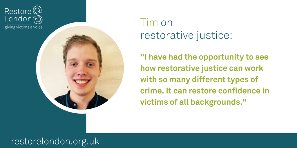 Restore_London's tweet photo. Meet our Data Analyst Tim who helps distribute referrals to the rest of our team #RestorativeJustice #RestoreLondon https://t.co/ZgEe42Ot8X