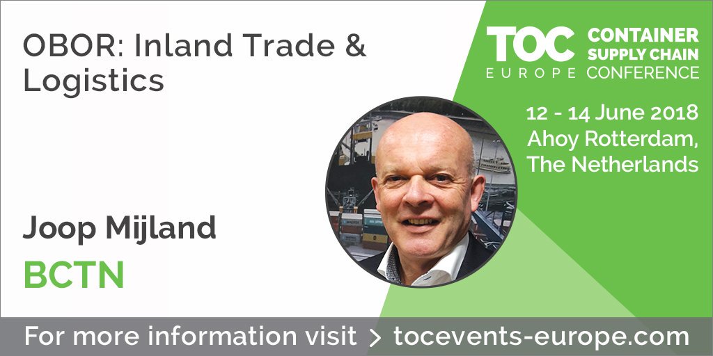 BCTN1987's tweet photo. Gaaf! Op 13 juni presenteert onze CEO Joop Mijland op #TOCEurope het topic " Inland cross border trade & logistics in 21st century Eurasia". Bent u erbij? Bekijk hier meer info over Joop's sessie: https://t.co/n4QVNYhdQj #connectingtheflows https://t.co/91K8QTmxTO