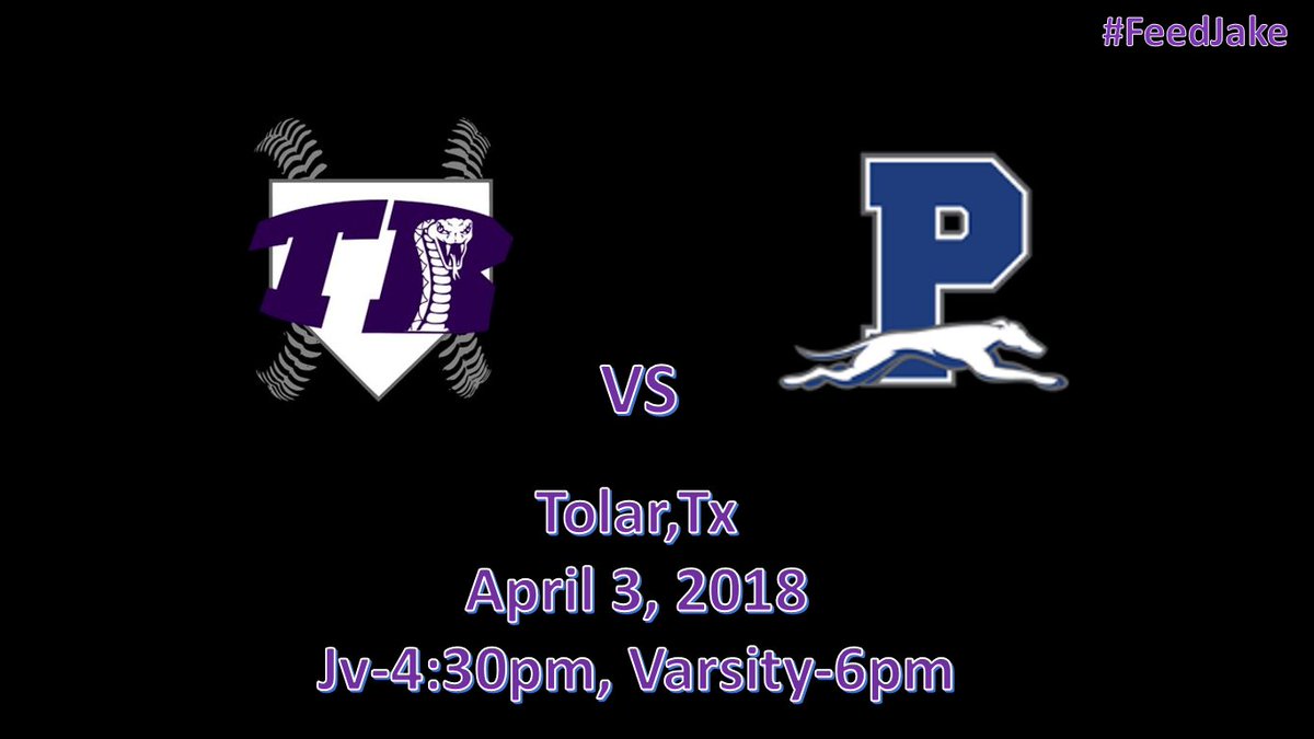 TolarSoftball's tweet photo. It's GAMEDAY!! Your Lady Rattlers will take on Peaster at HOME today! BE THERE AND BE LOUD!#FEEDJAKE💪🙌 https://t.co/NHH0pQ7wxh