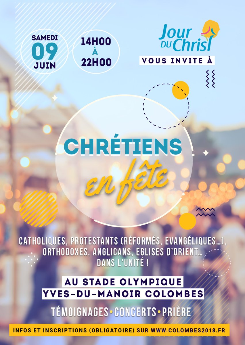 LeJourDuChrist's tweet photo. De nombreux et précieux participants le 9 juin au Stade Colombes. Inscrivez vous vite ..7000 places seulement ! https://t.co/dnNI9gPElW https://t.co/auucUHgW4w