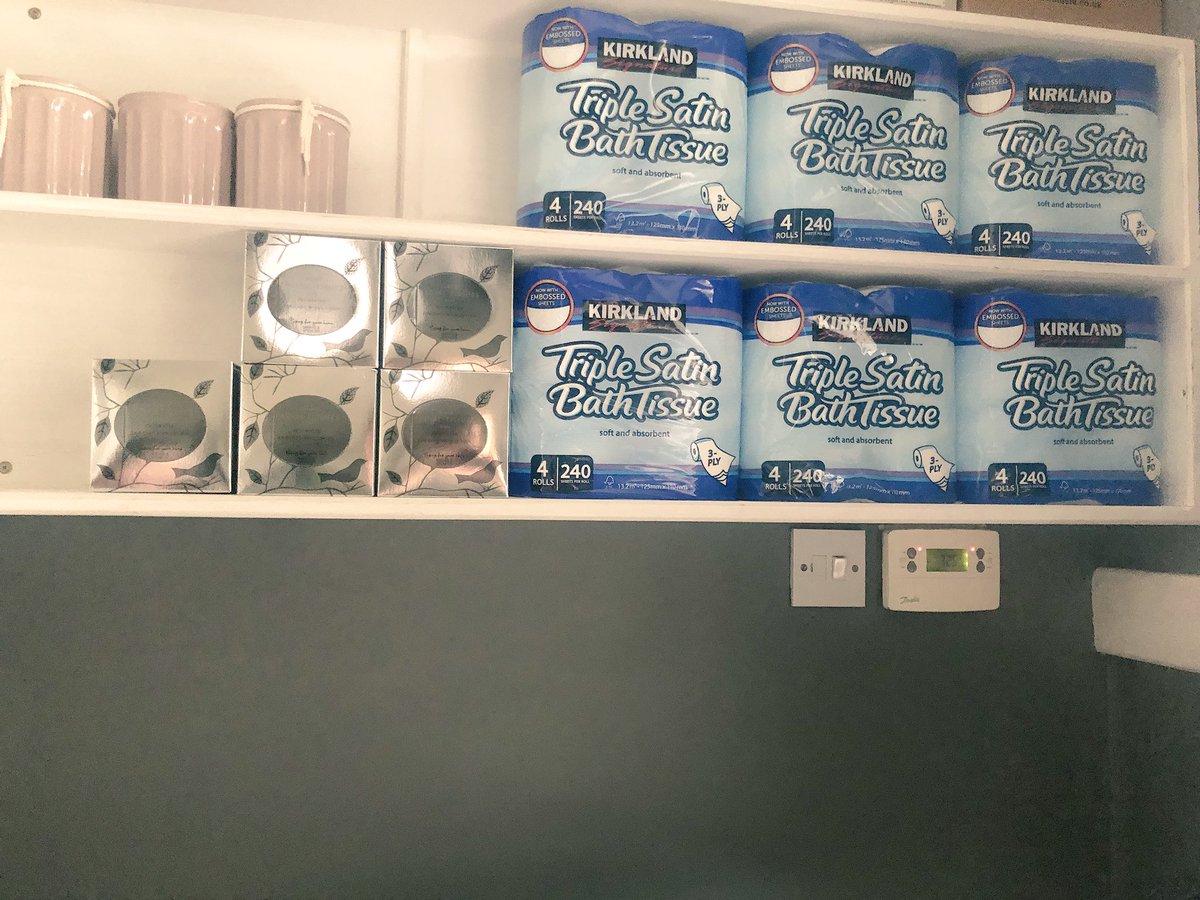 GlenegedaleH's tweet photo. Just come through to the utility to do today’s ironing and our son has put away the spare toilet rolls (I am grateful...really 😇) however who else can feel my pain before and after pic #ocd #comeinhandy #fivestars 🤣@camgilchrist https://t.co/J1HdggNck0