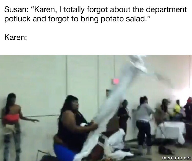 MemeReservation's tweet photo. Gotta Love department potlucks! #memereservation #meme #workplacememe #workmeme #funnymeme #funnymemes #memesdaily https://t.co/p1ZwMkxtMB