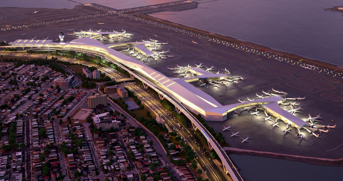 kevin_degood's tweet photo. As with surface transportation, the #TrumpInfrastructureScam pushes for privatization and P3s in aviation. Proponents often point to the LaGuardia Terminal B public-private partnership as a model. https://t.co/PaH3G9pkXT