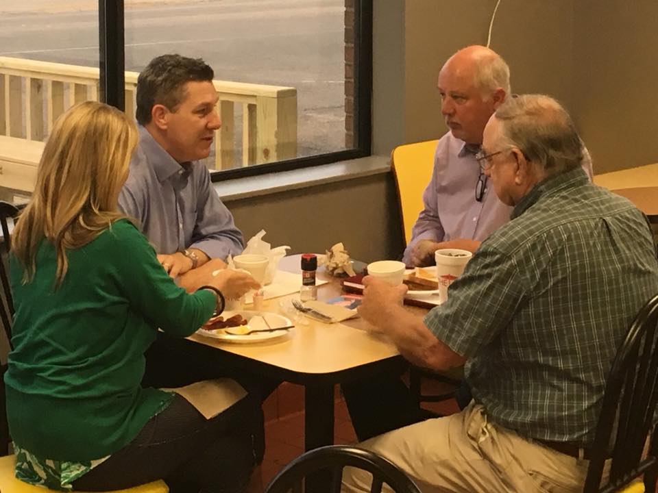 _WhitHughes's tweet photo. Starting Day 2 of our “24 in 48” campaign tour with coffee and a biscuit in Prentiss. We will travel to the following counties: Jefferson Davis, Simpson, Smith, Jasper, Lauderdale, Clarke, Newton, Scott, Rankin, and Hinds.
Here we go #MSCD3 ! https://t.co/TwtQ0gIaQI