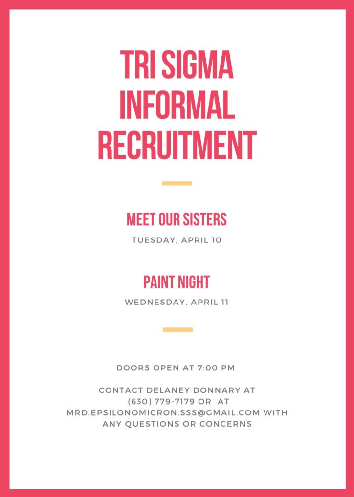 TriSigmaEO's tweet photo. Here’s another chance to go greek- informals are next week!! https://t.co/cf7UZb7fJn