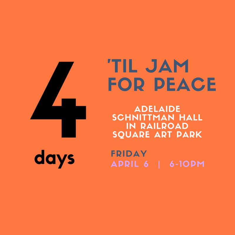 Counting down the days until #JamforPeace! 4 more days until we jam in #RailroadSquare. Will we see you there? #FirstFriday #ihearttally #Tallahassee  <a href="/gpe_fsu/">Global Peace Exchange</a>