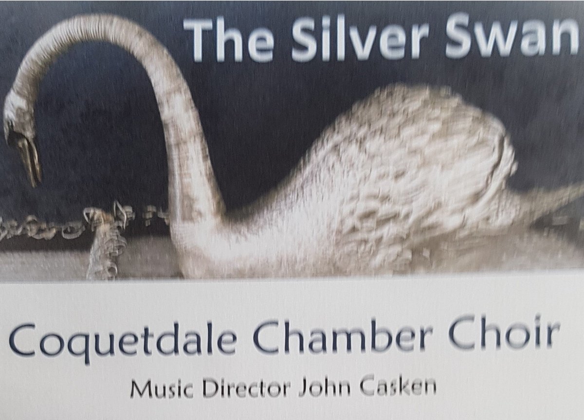 Lift the spirit - get out of the weather blues. Coquetdale Chamber Choir are bringing Spring to Horsley (Redesdale) on 7 April and Wooler on 21 April with a programme of fresh music - including the first performances of Fiona Lander's arrangement of the Silver  Swan.