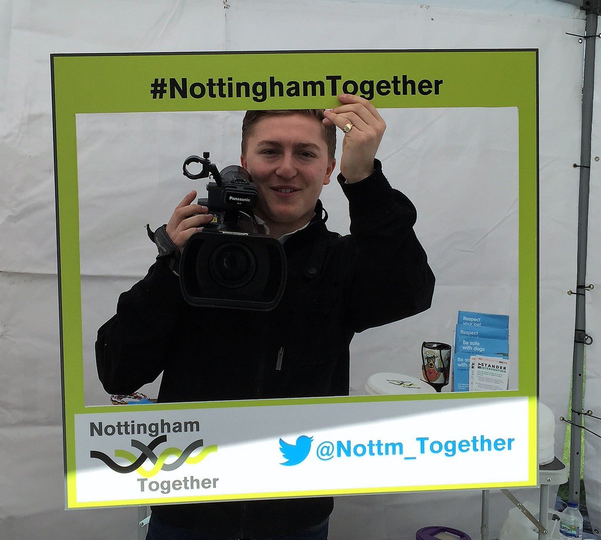 Nottm_Together's tweet photo. Doggie Selfies! The team were out free Dog-Chipping today @SafeNottm #NottinghamTogether @MyNottingham @CommEngageNottm @NottmCommunity and a visit from @Notts_TV ! https://t.co/1X7uE48juK