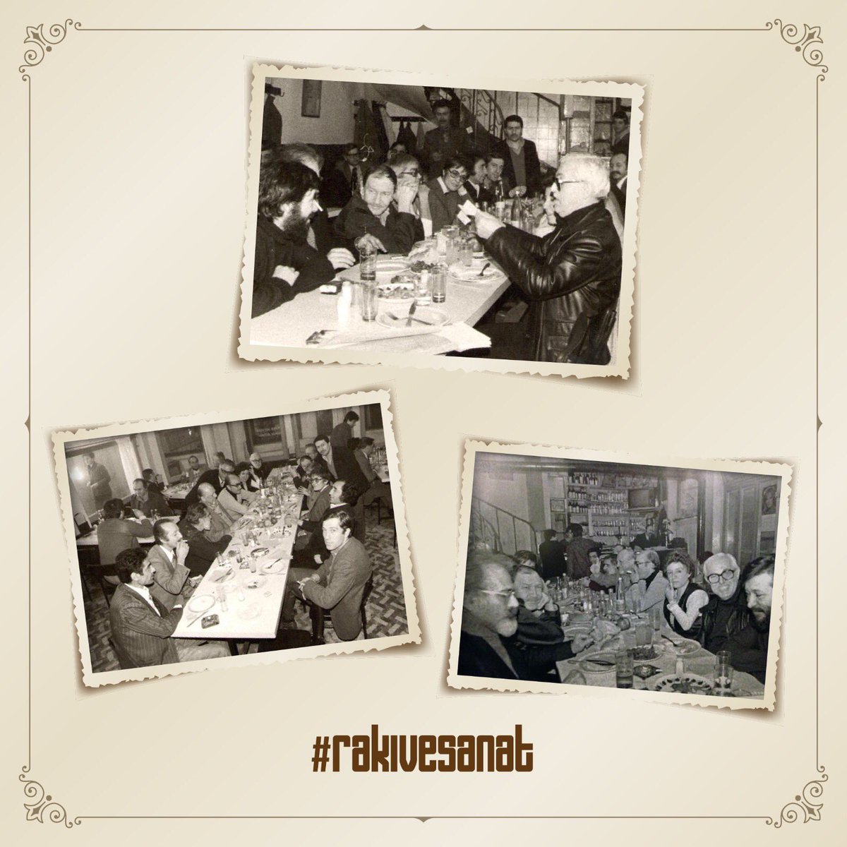 MuzomRestoran's tweet photo. Değerli şairlerimiz,26 Mart günü bu masa etrafında toplanır,birbirlerine şiirler okur ve rakı içerlerdi. Bu unutululmaz anlara ‘’ölmeme günü’’ adını vermişlerdi.Çünkü,”Rakı içtiğin gün ölmezsin.’’ #rakıvesanat
Rez:
#göztepe: 02322483838
#bayraklı:02325022482
#bostanlı:02323370047 https://t.co/I7kioGVEiu